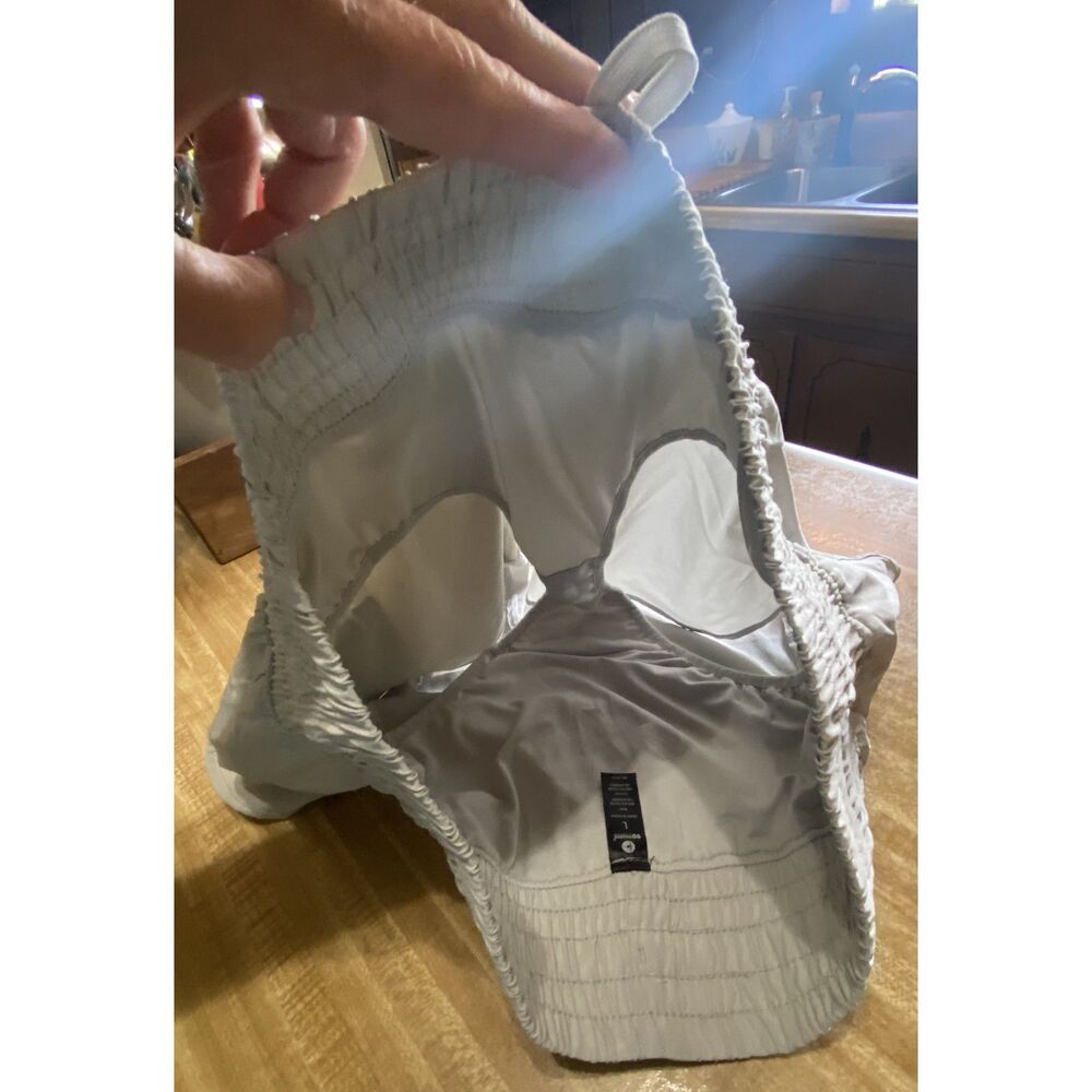 90 Degrees by Reflex Shorts Zebra Silver Grey NWT Size L - Picture 9 of 9